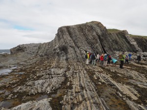 1歩、1万年くらいの地層を見ることができる、地質学的に稀有な場所、グリーンポイント